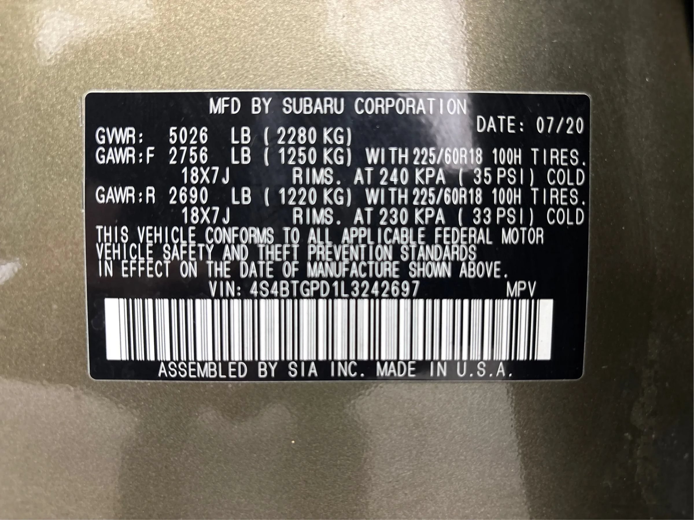 Used 2020 Subaru Outback Touring XT AWD/4WD image 28