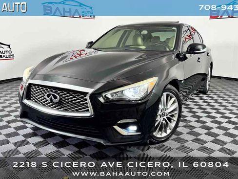 Used 2019 INFINITI Q50 Luxe w/ Essential Package (3.0T Luxe) RWD image 1