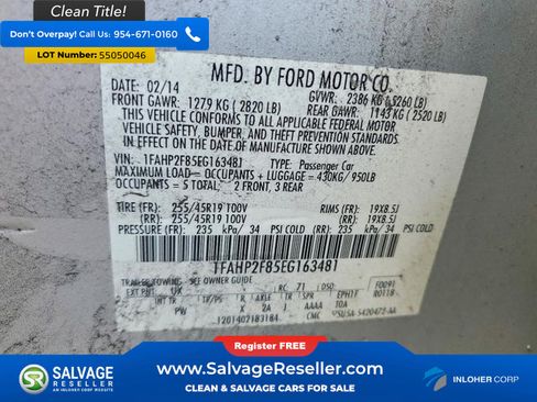 Used 2014 Ford Taurus Limited FWD image 16