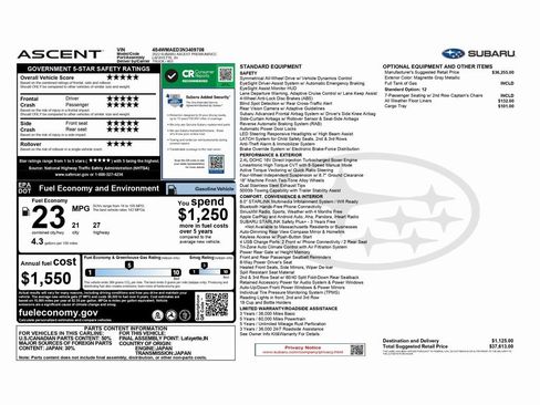 Used 2022 Subaru Ascent Premium w/ Convenience Package image 2