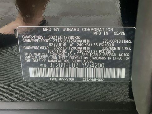 New 2026 Subaru Outback Touring AWD/4WD image 20