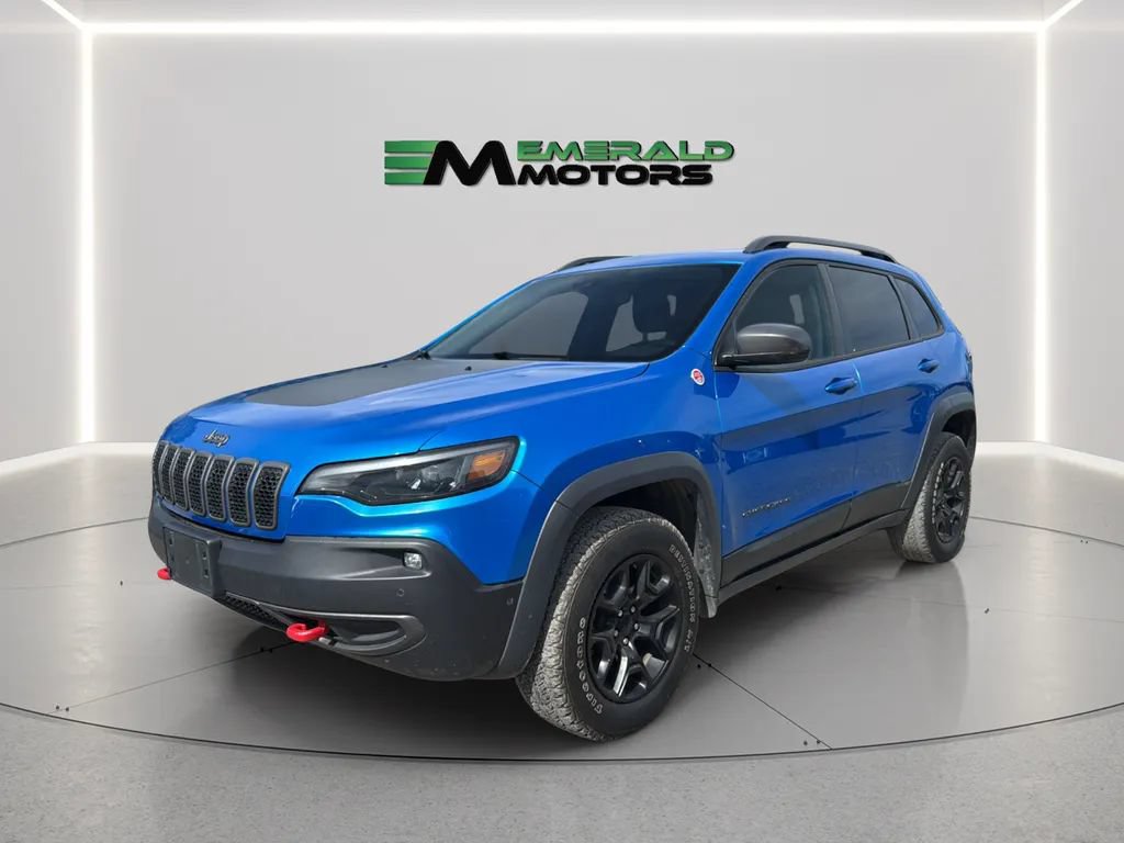 Used 2021 Jeep Cherokee Trailhawk w/ Sun & Sound Group AWD/4WD image 1