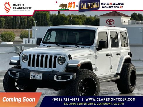 Used 2022 Jeep Wrangler Unlimited Sahara w/ LED Lighting Group image 1