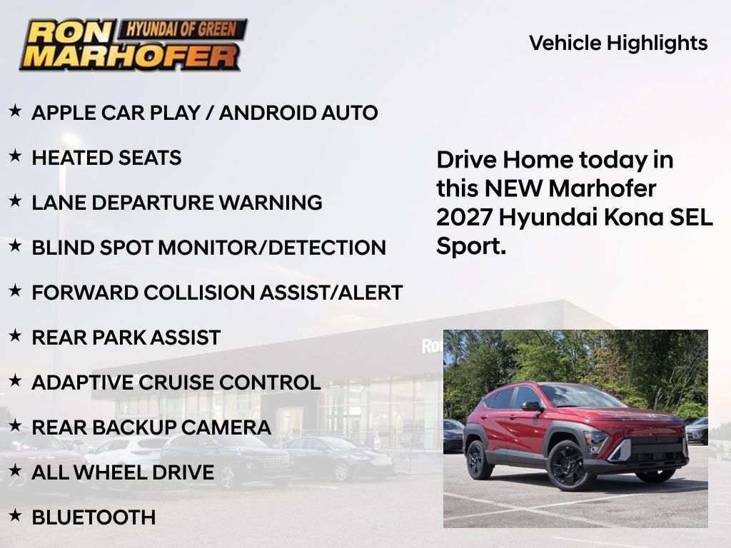 New 2027 Hyundai Kona SEL Sport AWD/4WD image 15