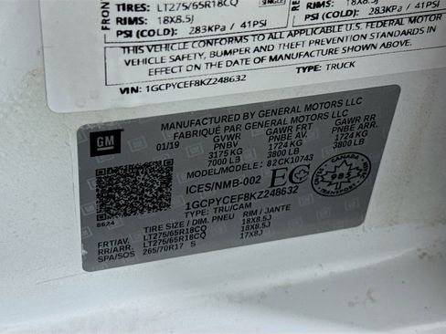 Used 2019 Chevrolet Silverado 1500 Custom Trail Boss image 36