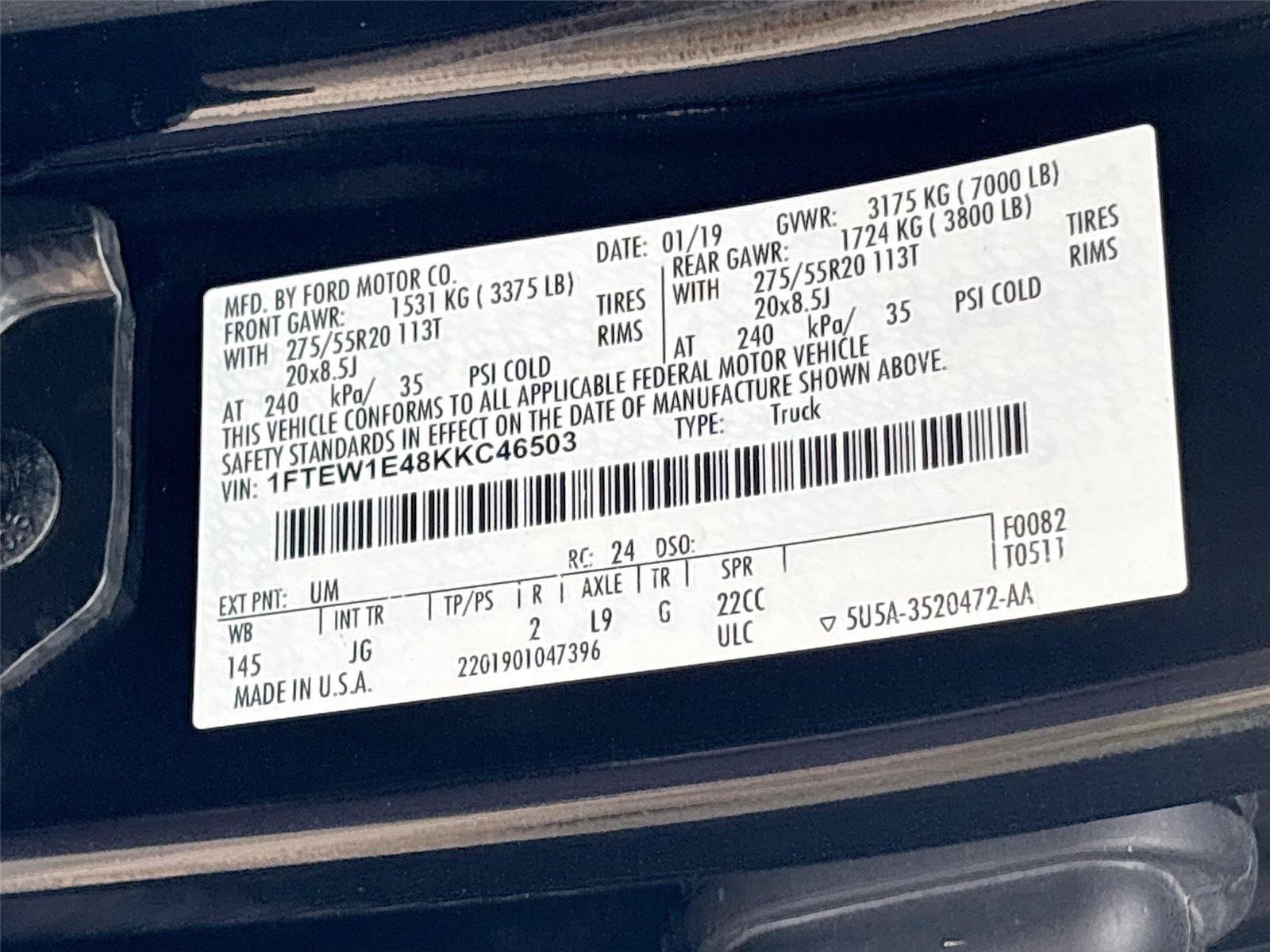 Used 2019 Ford F150 XL w/ Equipment Group 101A Mid AWD/4WD image 30