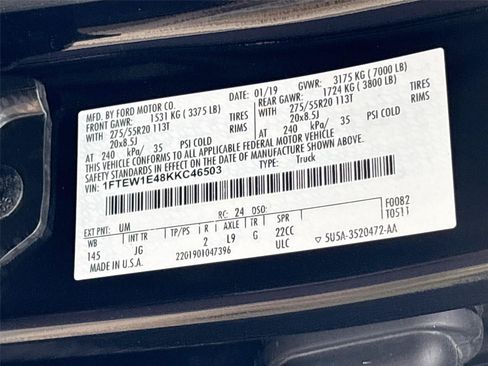 Used 2019 Ford F150 XL w/ Equipment Group 101A Mid AWD/4WD image 30