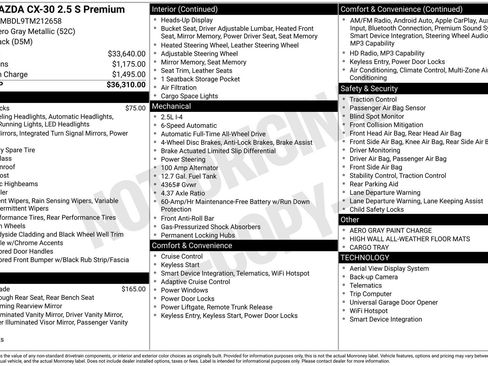 New 2026 MAZDA CX-30 AWD 2.5 S w/ Premium Package image 4