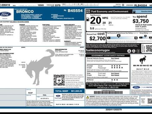 Used 2024 Ford Bronco Outer Banks AWD/4WD image 33