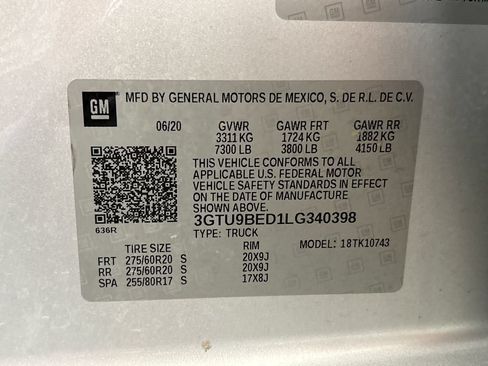 Used 2020 GMC Sierra 1500 SLE w/ SLE Value Package AWD/4WD image 33