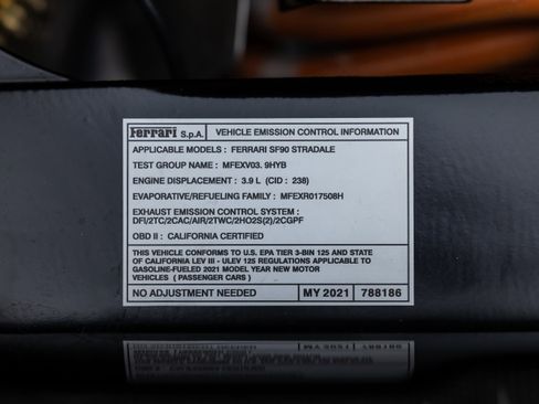 Certified 2021 Ferrari SF90 Stradale AWD/4WD image 26