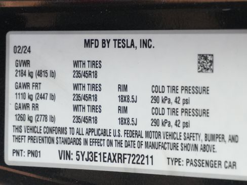 Used 2024 Tesla Model 3 Standard Range RWD image 40