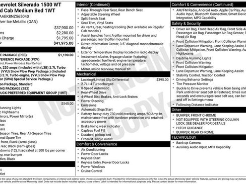 Used 2022 Chevrolet Silverado 1500 W/T w/ WT Value Package image 30