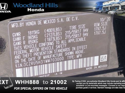 Used 2021 Honda HR-V LX image 26