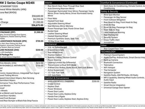 Used 2025 BMW M240i Coupe w/ Premium Package RWD image 42