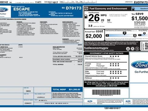 Used 2014 Ford Escape Titanium w/ Equipment Group 401A FWD image 9