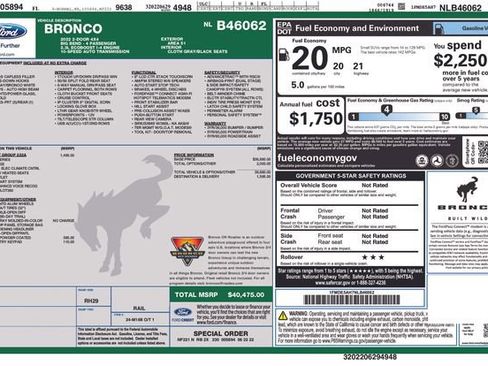 Used 2022 Ford Bronco Big Bend image 2