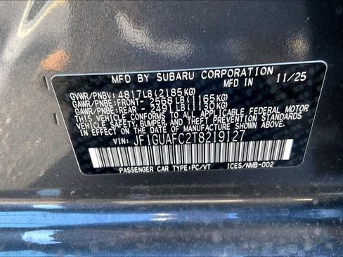 New 2026 Subaru Impreza 2.0i Sport image 16