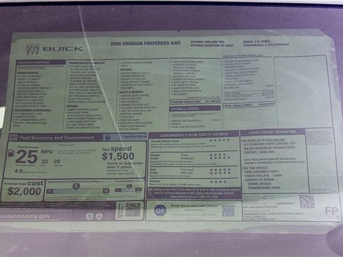 New 2026 Buick Envision Preferred image 20