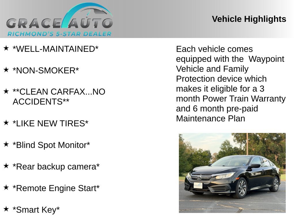 Used 2018 Honda Civic EX image 2