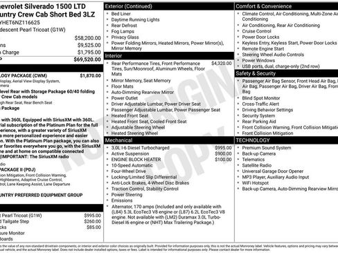 Used 2022 Chevrolet Silverado 1500 High Country w/ Technology Package AWD/4WD image 13