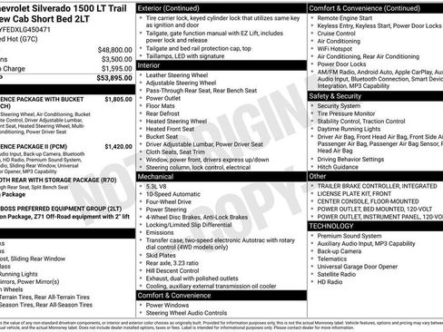 Certified 2020 Chevrolet Silverado 1500 LT Trail Boss image 11