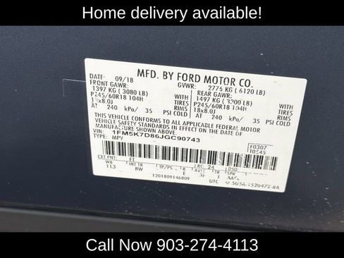 Used 2018 Ford Explorer XLT w/ Equipment Group 202A FWD image 20