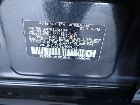 Used 2017 Subaru WRX Limited AWD/4WD image 38