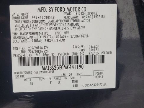 Used 2021 Ford EcoSport SE FWD image 33