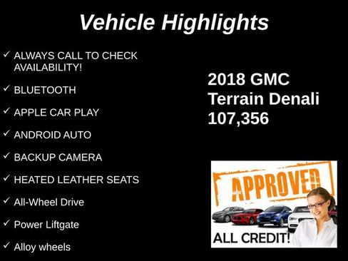 Used 2018 GMC Terrain Denali w/ GMC Pro Grade Package AWD/4WD image 9