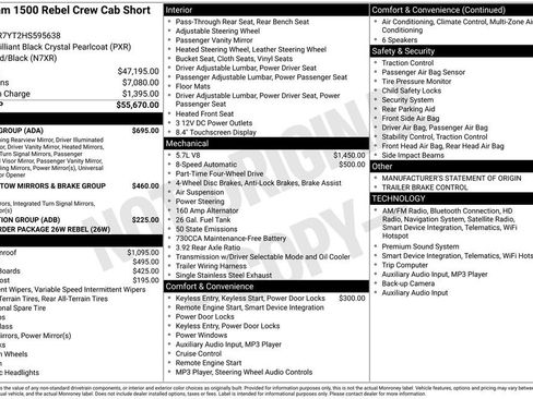 Used 2017 RAM 1500 Rebel w/ Luxury Group AWD/4WD image 7