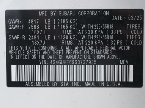 Certified 2025 Subaru Crosstrek 2.5i Sport AWD/4WD image 36