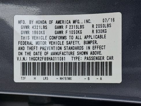 Used 2017 Honda Accord EX-L image 12