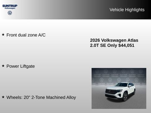 Used 2026 Volkswagen Atlas SE AWD/4WD image 7