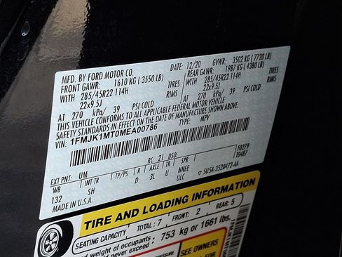 Certified 2021 Ford Expedition Max Platinum AWD/4WD image 27