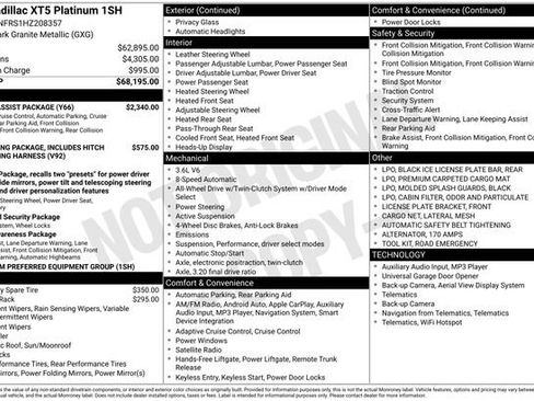 Used 2017 Cadillac XT5 Platinum w/ Driver Assist Package image 38