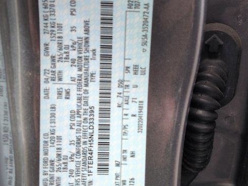 Used 2022 Ford Ranger Lariat w/ Equipment Group 501A High image 3