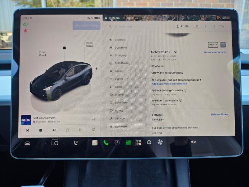 Used 2024 Tesla Model Y Long Range AWD/4WD image 2