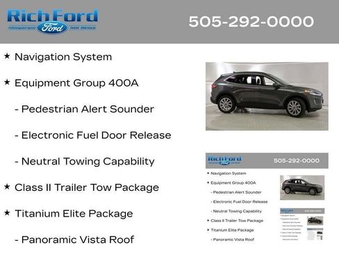Used 2021 Ford Escape Titanium w/ Titanium Elite Package AWD/4WD image 12