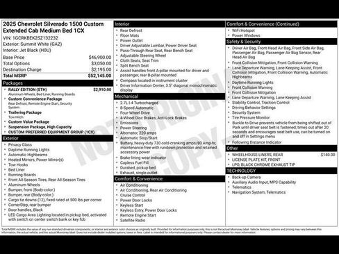 Certified 2025 Chevrolet Silverado 1500 Custom w/ Rally Edition image 25