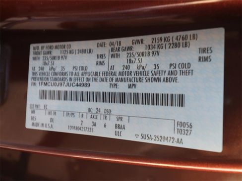 Used 2018 Ford Escape Titanium w/ Ford Safe & Smart Package image 23