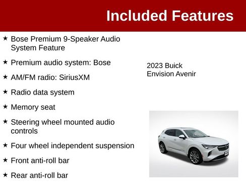 Used 2023 Buick Envision Avenir AWD/4WD image 4