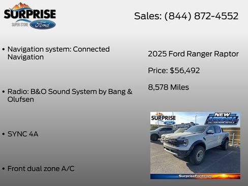 Used 2025 Ford Ranger Raptor AWD/4WD image 13