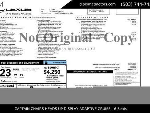 Used 2024 Lexus TX 350 FWD w/ Technology Package image 2