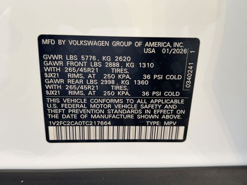 New 2026 Volkswagen Atlas Cross Sport SEL Premium R-Line image 20