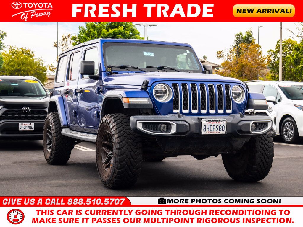 Used 2018 Jeep Wrangler Unlimited Sahara w/ LED Lighting Group AWD/4WD image 1