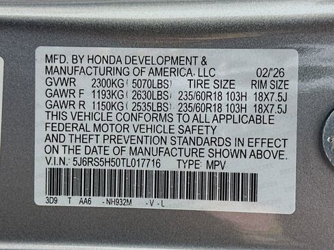 New 2026 Honda CR-V Sport image 23