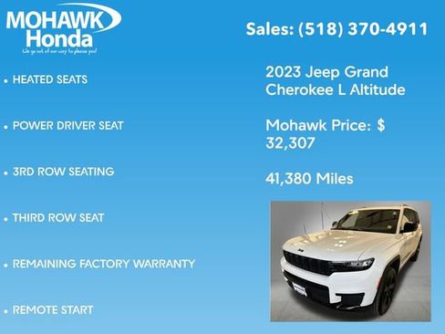 Used 2023 Jeep Grand Cherokee L Laredo AWD/4WD image 14