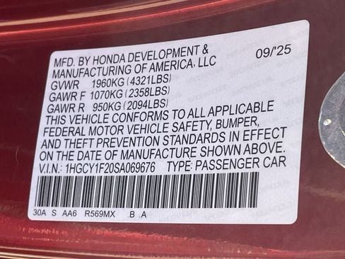 Used 2025 Honda Accord LX image 28