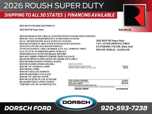 New 2026 Ford F250 Lariat w/ Black Appearance Package image 2